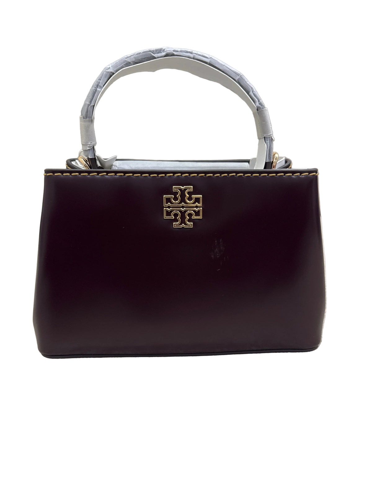 Tory Burch Britten Mini Satchel with the style code 162831 and color Tempranillo