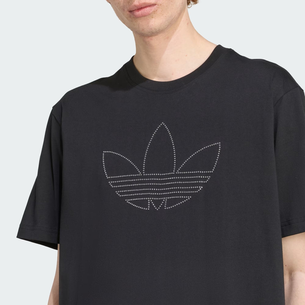 Adidas Originals Studded Tee in black cotton