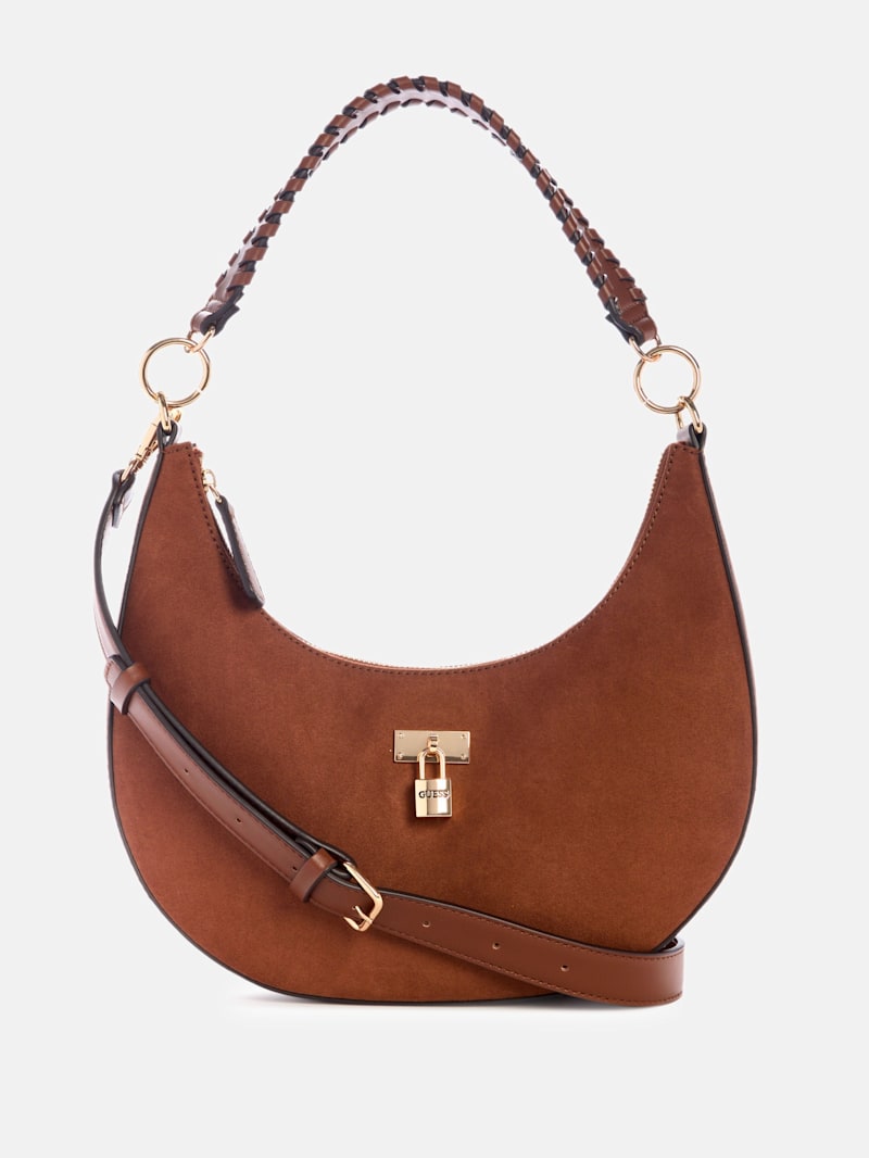 GUESS Kaline Faux-Suede Shoulder Bag