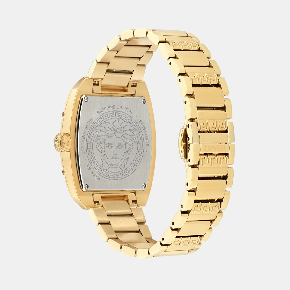 Versace Dominus Lady Quartz Watch, PVD Gold, Black, 44,8mm x 36mm, VE8K00524