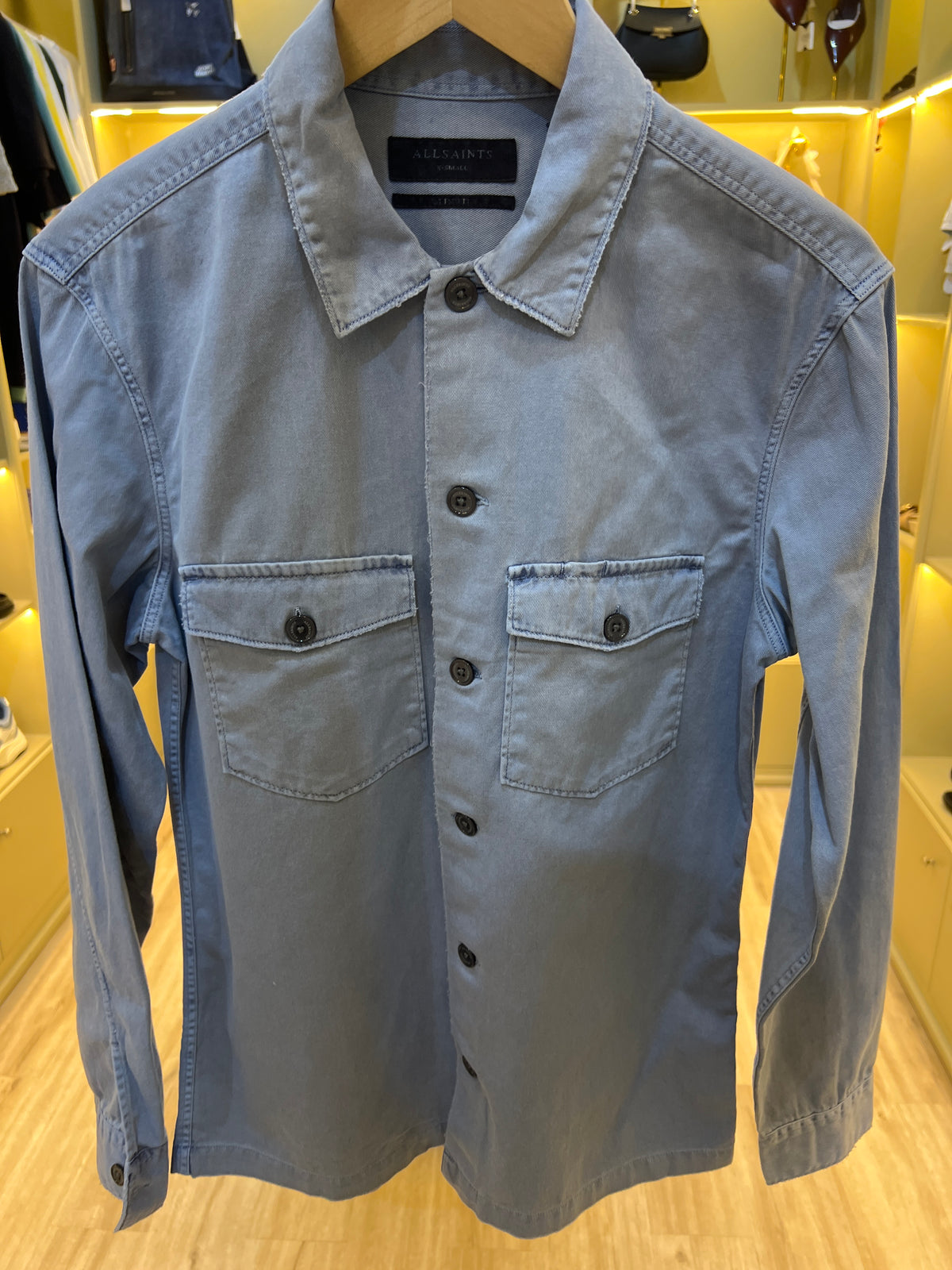 AllSaints men's lightweight cotton shirt jacket