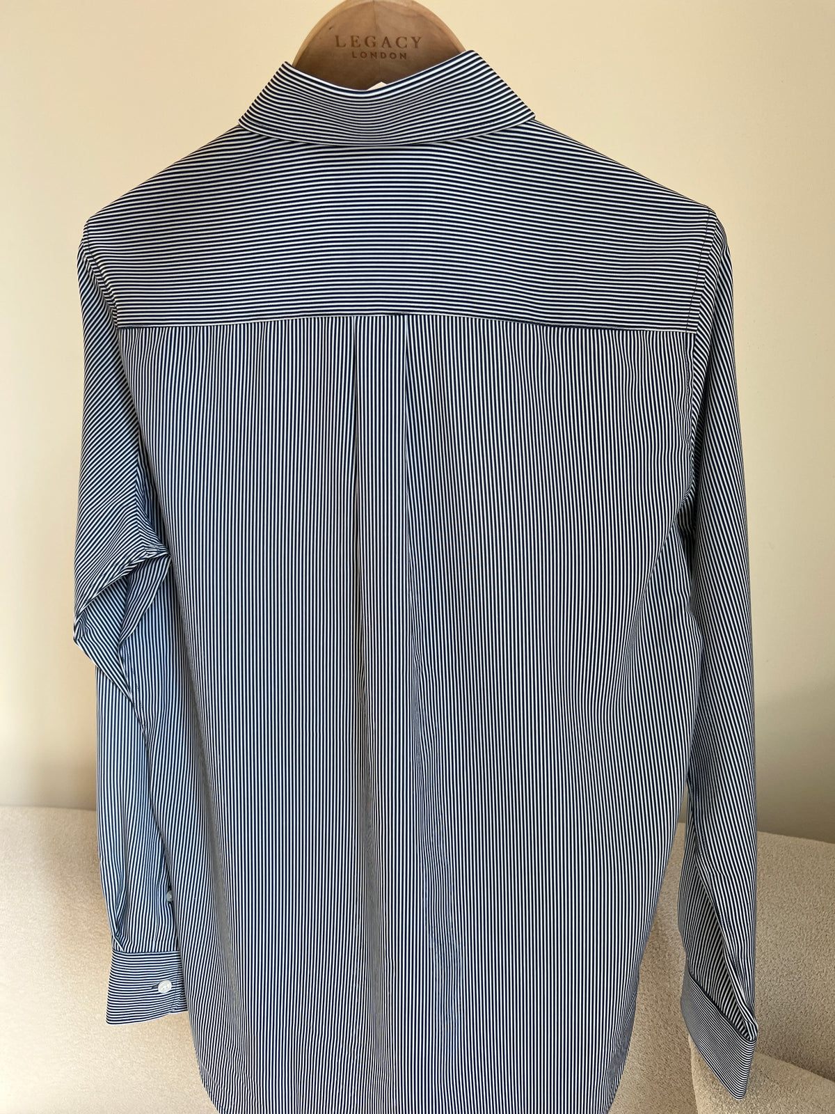 Scotch & Soda stretch shirt with a pinstripe design and a slim fit