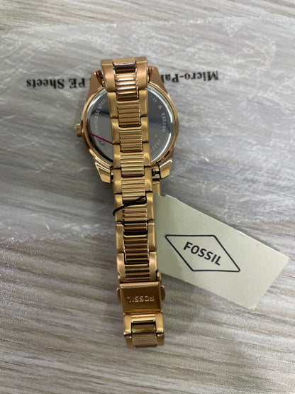 Fossil Scarlette Quartz Crystal Silver Dial Ladies Watch