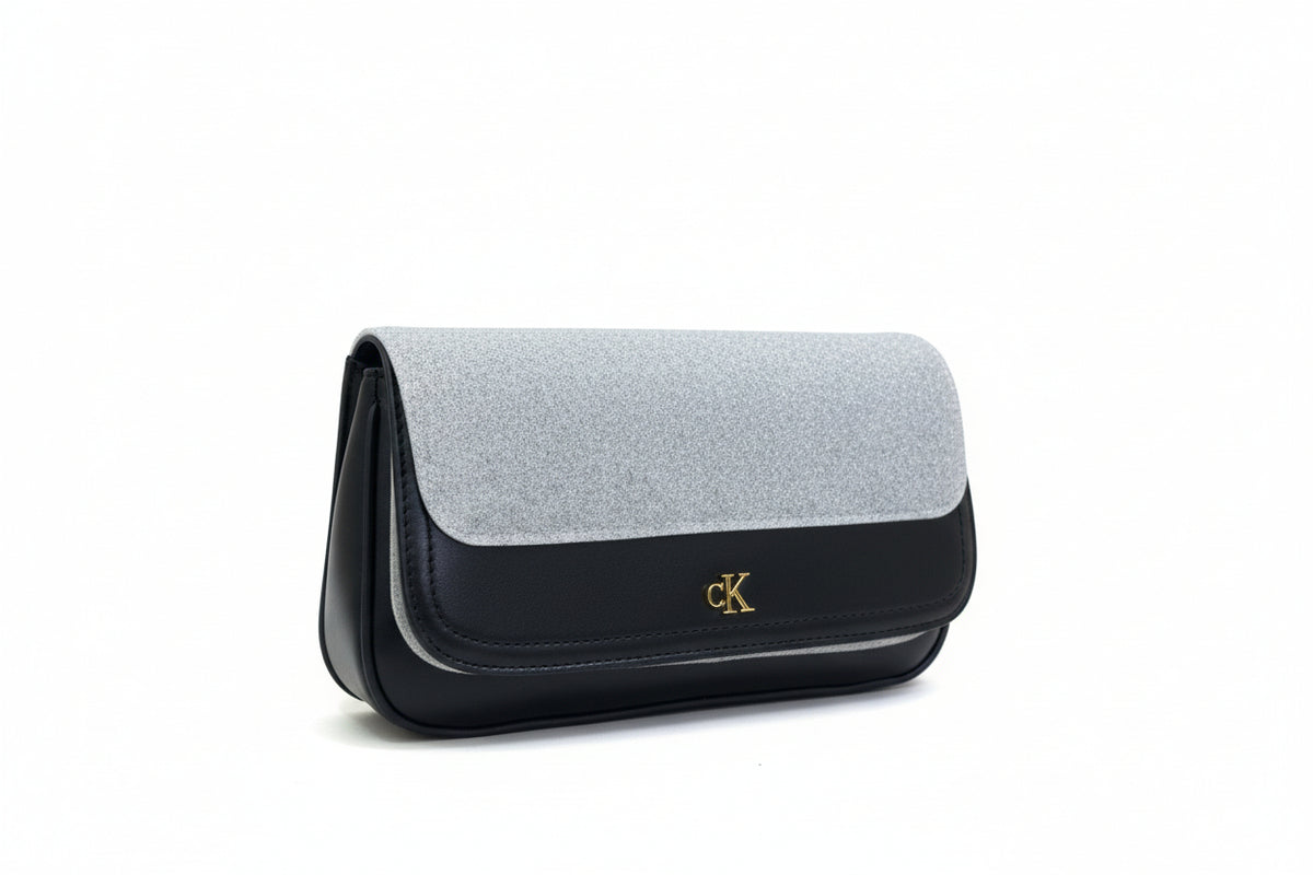 Calvin Klein Minimal Monogram Shoulder Bag in black