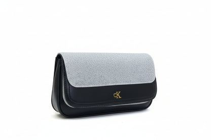 Calvin Klein Minimal Monogram Shoulder Bag in black