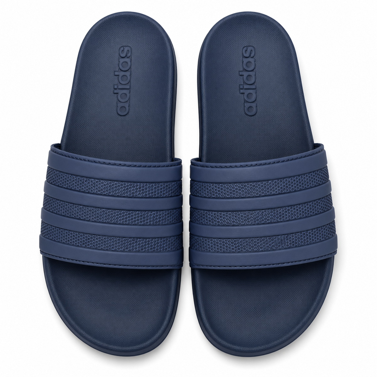 Adidas Adilette Comfort Slides in a blue colorway