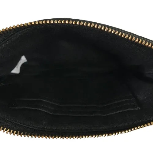 Coach Corner Zip Wristlet in Signature coated canvas and smooth leather