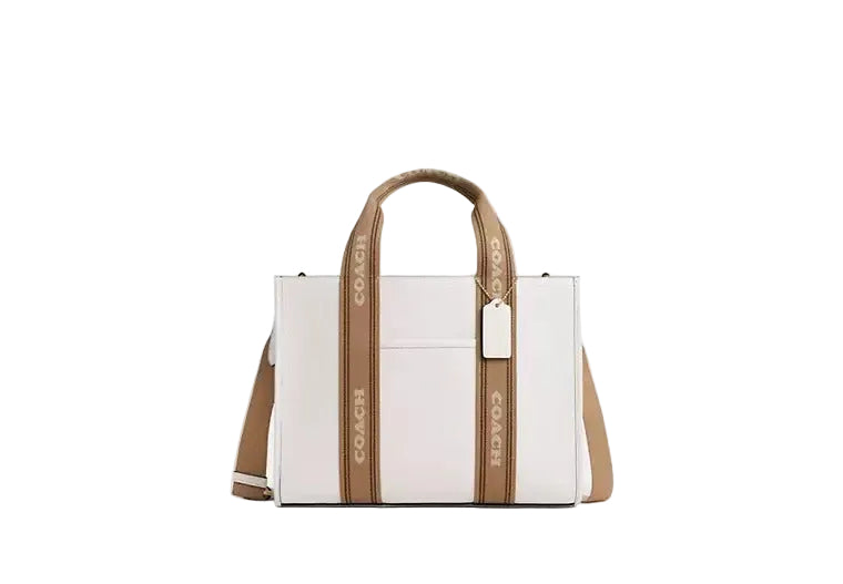 Coach Smith Tote Bag in refined pebble leather with a detachable strap