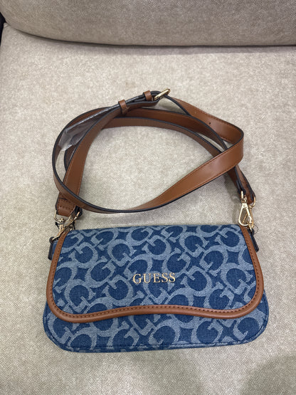 Guess denim shoulder bag