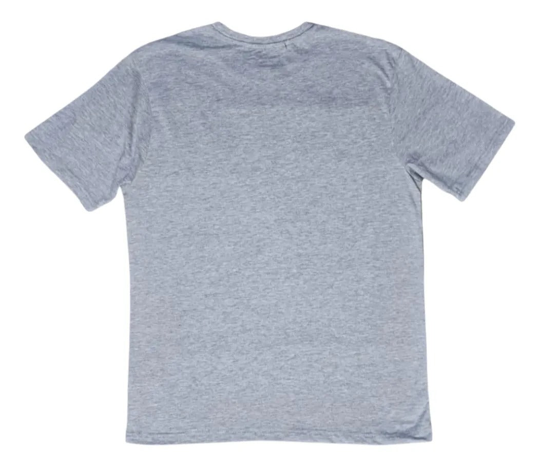 Gray Banana Republic graphic t-shirt featuring a world map logo