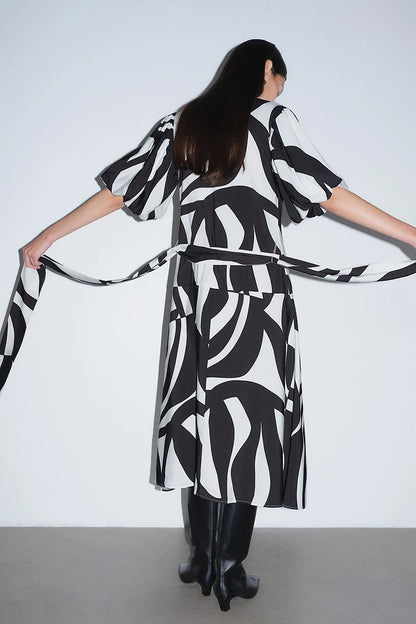H&M Tie-Belt Dress