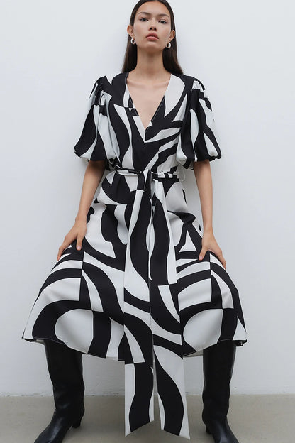 H&M Tie-Belt Dress