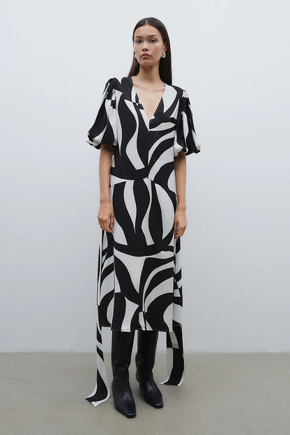 H&M Tie-Belt Dress