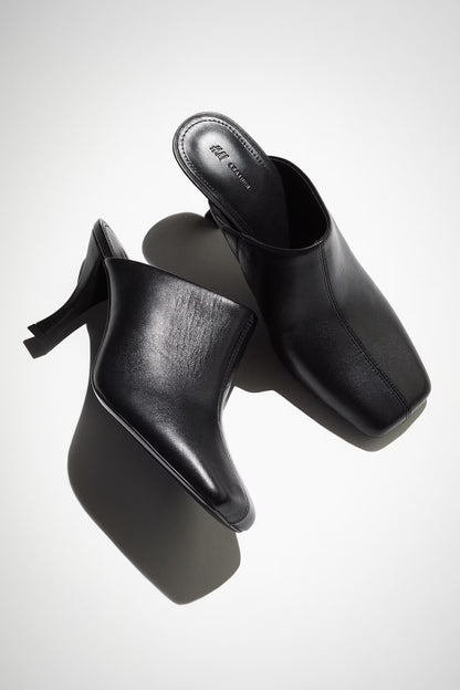 Heeled mules