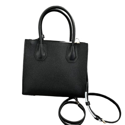 Michael Kors Mercer medium pebbled leather crossbody bag in black