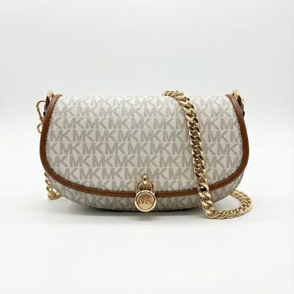 Michael Kors Mila Small Empire Signature Logo Shoulder Bag
