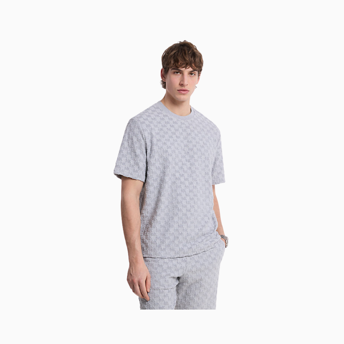 Michael Kors Logo Jacquard Terry T-Shirt