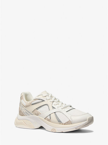 Michael Kors Mens Leo Mixed-Media Trainer