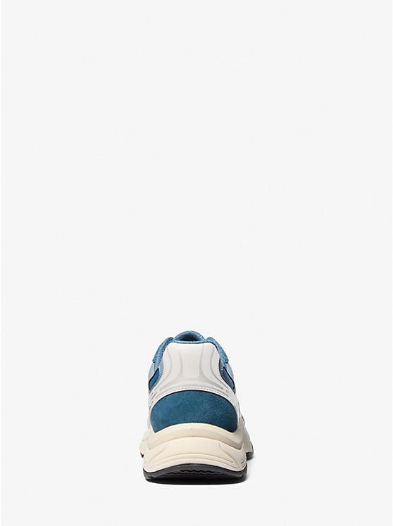 Michael Kors Mens Leo Mixed-Media Trainer
