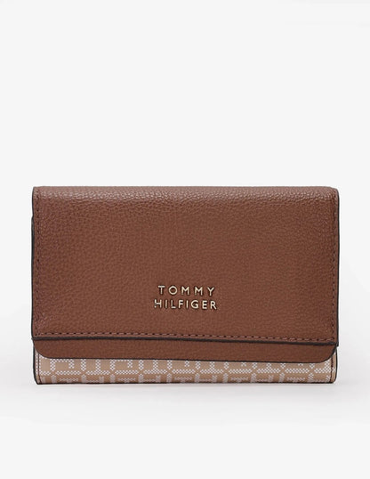 Tommy Hilfiger monogram logo trifold wallet