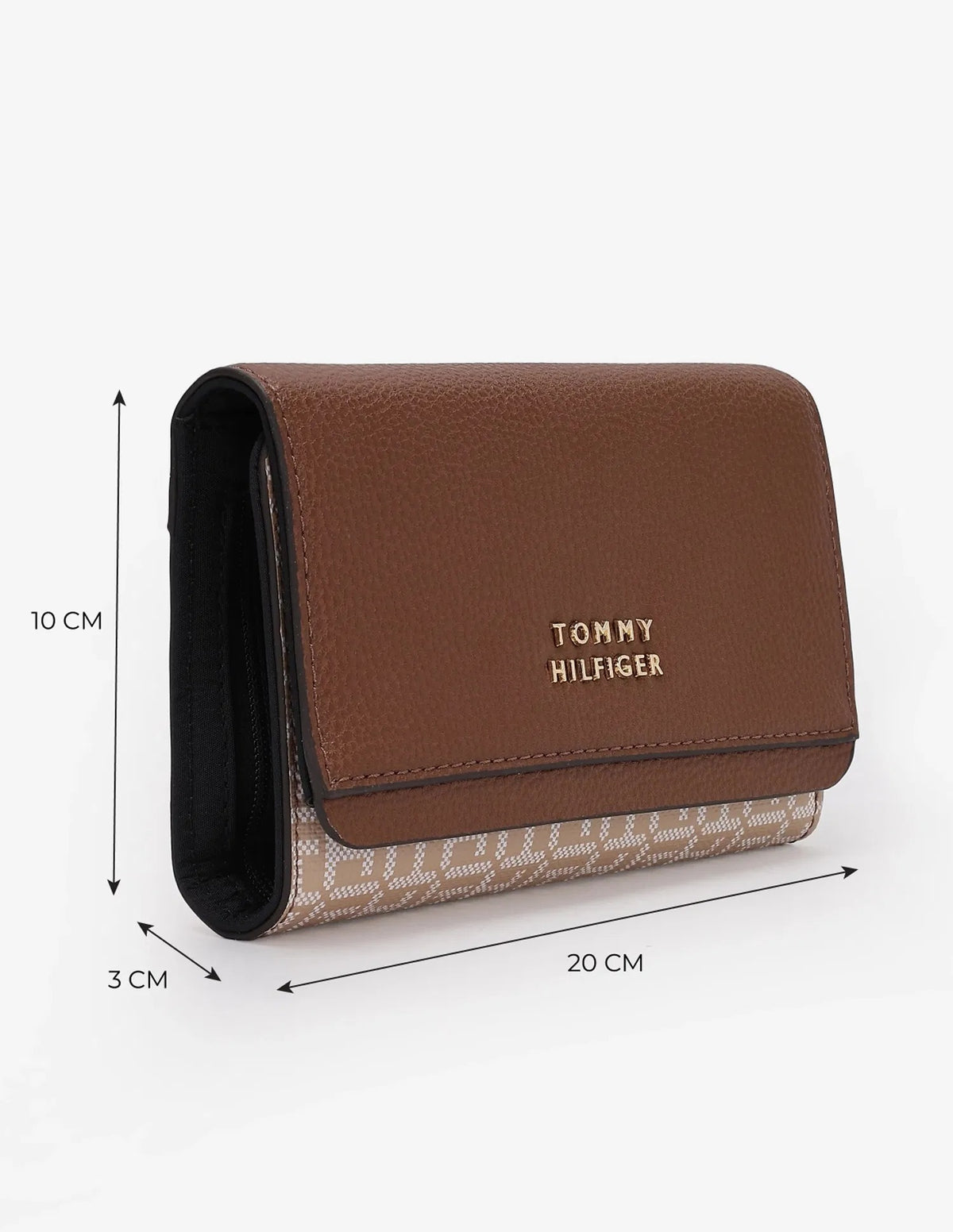 Tommy Hilfiger monogram logo trifold wallet