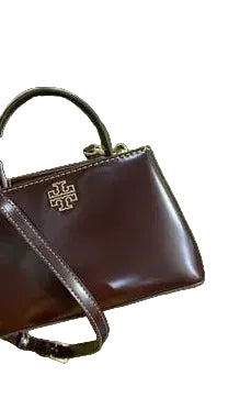 Tory Burch Britten Mini Satchel with the style code 162831 and color Tempranillo