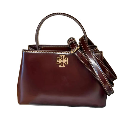 Tory Burch Britten Mini Satchel with the style code 162831 and color Tempranillo