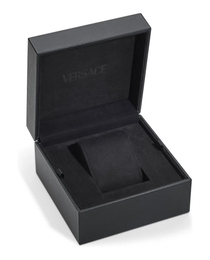 Versace Greca Goddess Petite Ladies' Black Gold Watch