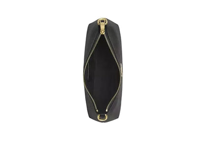 black leather Coach Charlotte shoulder bag